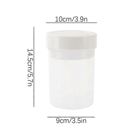 750ml Plastic Salad Jar with Built-in Dressing Cup Leakproof Lunch Box.