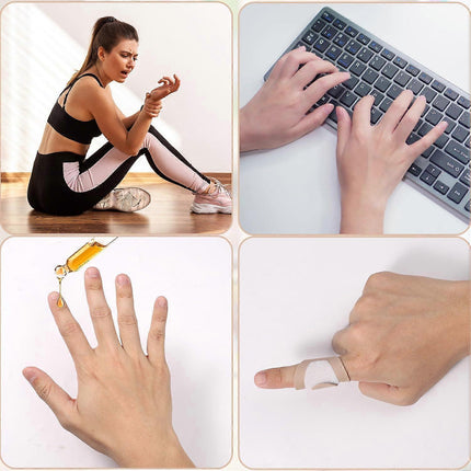 10pcs Castor Oil Finger Wraps & 2pcs Castor Oil Pack for Hands, Soft Cotton.