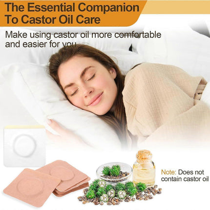 20Pcs Castor Oil Belly Button Patch, Castor Oil Patches Disposable, Castor Oil.