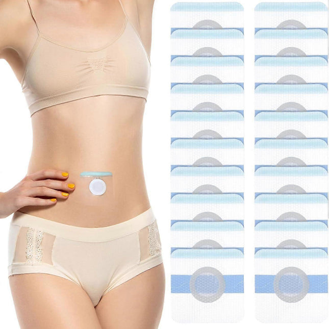 20Pcs Castor Oil Patches, Disposable Castor Oil Pack Wrap Self-Adhesive Belly.