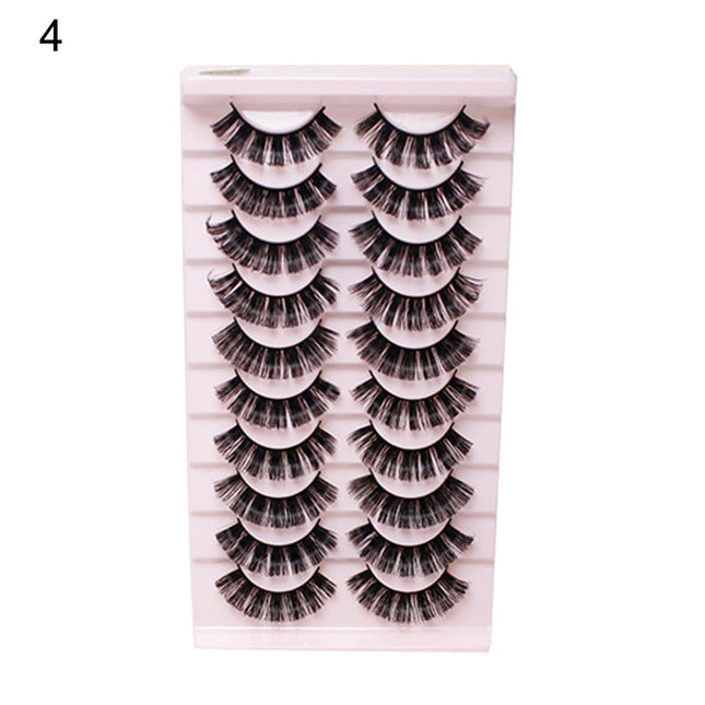 20Pcs/Set False Eyelash Comfortable to Wear 3D Effect Beauty False Eye Lashes.