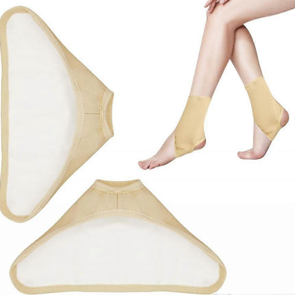 2Pcs Organic Castor Oil Pack Wrap for Feet, Castor Pack Castor Oil Foot Wrap, Reusable Castor Oil Wrap with Hook and Loop, (Castor Oil Not Included).