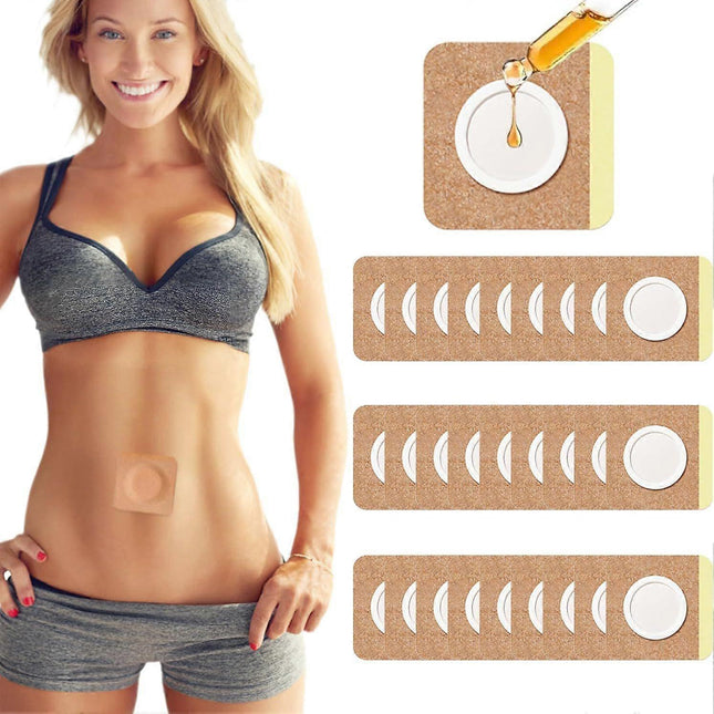 36Pcs Castor Oil Pack Wrap, Organic Cotton Castor Oil Patches for Belly Button.