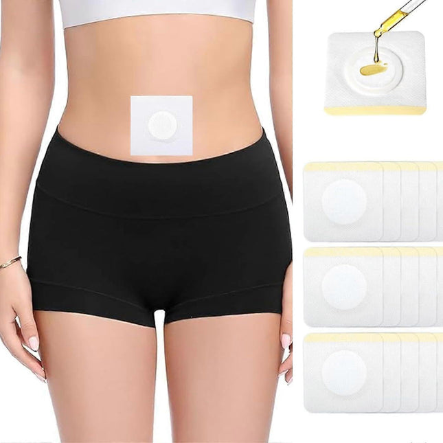 50pcs Disposable Castor Oil Pack Wrap Belly Button(Oil Not Included).