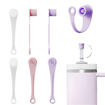 6 Pcs Straw Covers for Stanley Cup 40-20 oz 04 inches Silicone Straw Cover Caps Stanley Cups Accessories.