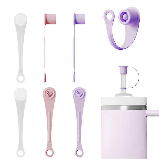 6 Pcs Straw Covers for Stanley Cup 40-20 oz 04 inches Silicone Straw Cover Caps Stanley Cups Accessories.