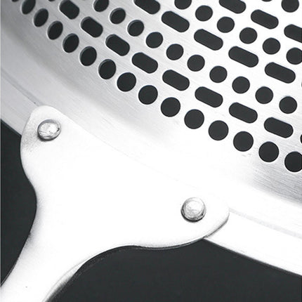 Colander Spoon Anti-scald Handle 304 Stainless Steel Strainer Scoop-L.