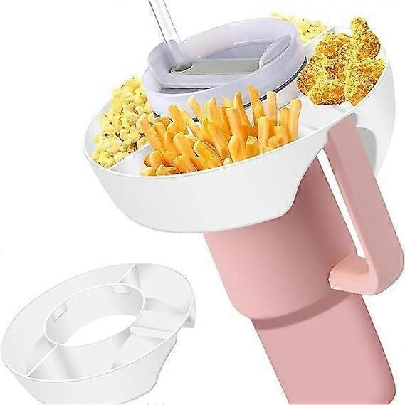 Compatible Stanley Snack Tray, 40 Oz Bowl for Stanley Cup Accessories, Ivory.