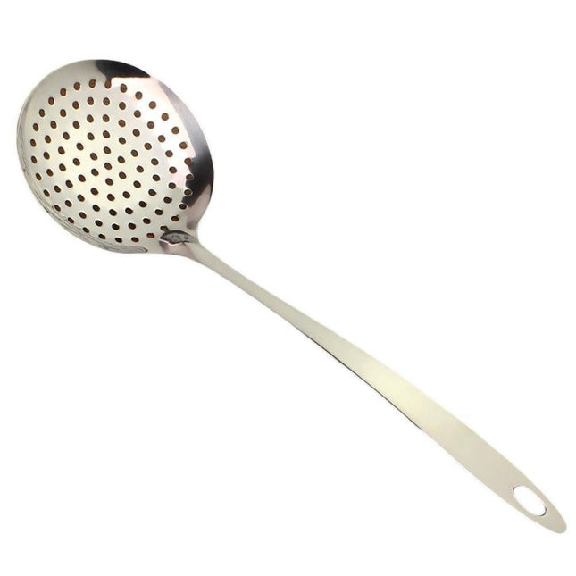 Kitchen Soup Food Thicken Stainless Steel Ladle Spoon Colander Strainer Filter.
