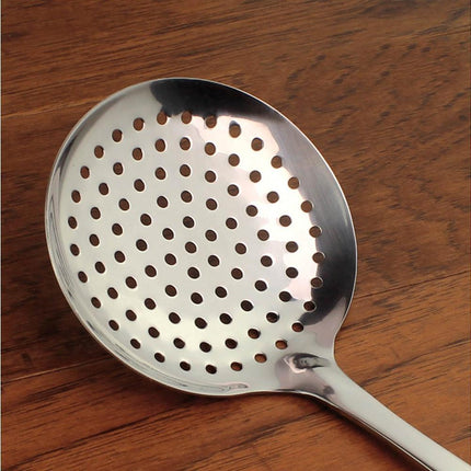 Kitchen Soup Food Thicken Stainless Steel Ladle Spoon Colander Strainer Filter.