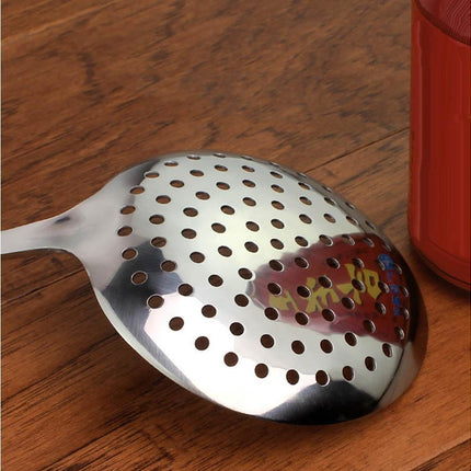 Kitchen Soup Food Thicken Stainless Steel Ladle Spoon Colander Strainer Filter.