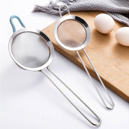 Stainless Steel Flour Sieve Sifter Screen Mesh Strainer Colander Kitchen Tool-3.
