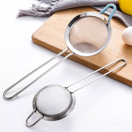 Stainless Steel Flour Sieve Sifter Screen Mesh Strainer Colander Kitchen Tool-3.