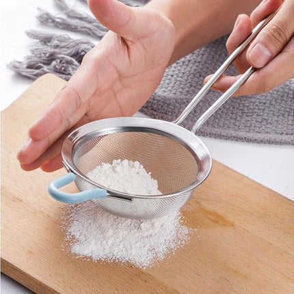 Stainless Steel Flour Sieve Sifter Screen Mesh Strainer Colander Kitchen Tool-3.