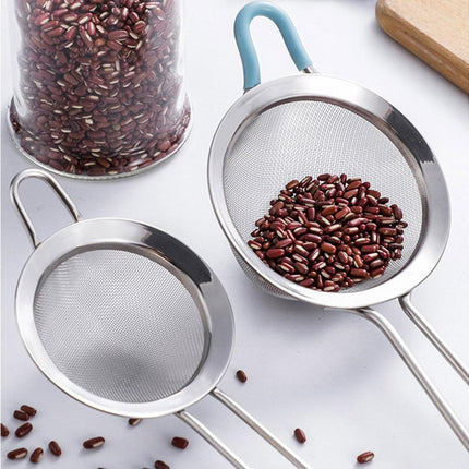 Stainless Steel Flour Sieve Sifter Screen Mesh Strainer Colander Kitchen Tool-3.