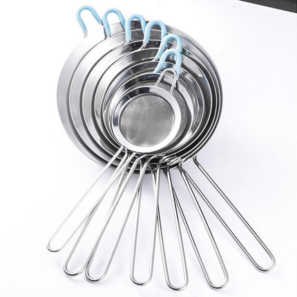 Stainless Steel Flour Sieve Sifter Screen Mesh Strainer Colander Kitchen Tool-3.