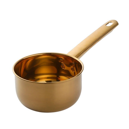 1L Water Scoop Anti-rust Stainless Steel Bathing Ladle-Golden.