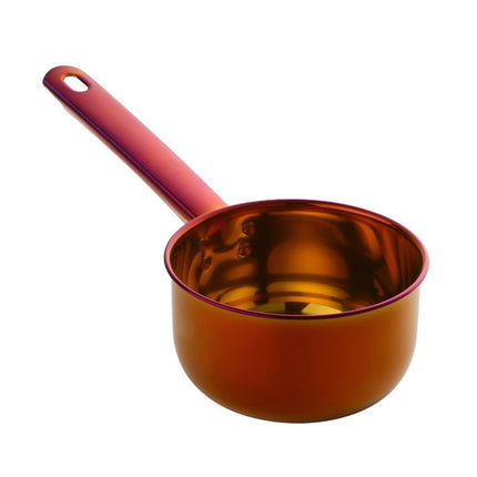 1L Water Scoop Anti-rust Stainless Steel Bathing Ladle-Multicolor Red.