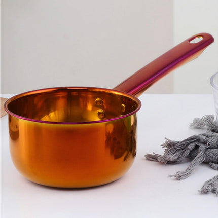 1L Water Scoop Anti-rust Stainless Steel Bathing Ladle-Multicolor Red.