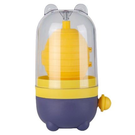 Manual Egg Puller Convenient ABS Simple Operation Mix Yolk Egg Mixer Home Decor -Yellow.