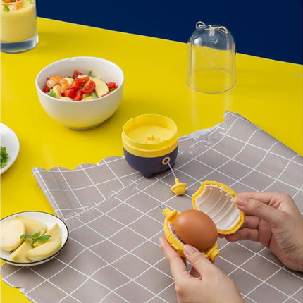 Manual Egg Puller Convenient ABS Simple Operation Mix Yolk Egg Mixer Home Decor -Yellow.