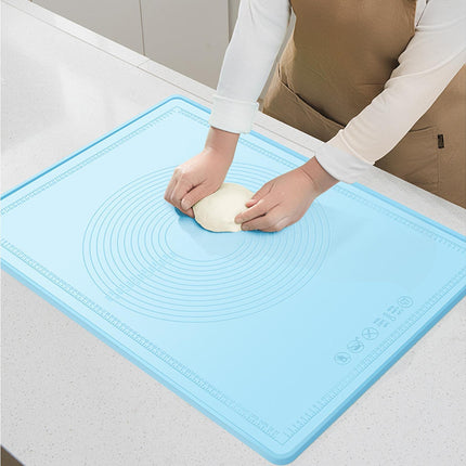 Pastry Mat Non-stick Silica Gel Dough Rolling Mat-Blue S.