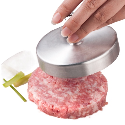 Hamburger Patty Maker Simple Operation Stainless Steel-Stainless Steel.