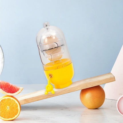 Egg Shaker Reusable Manual Blender Kitchen Tools-Yellow.