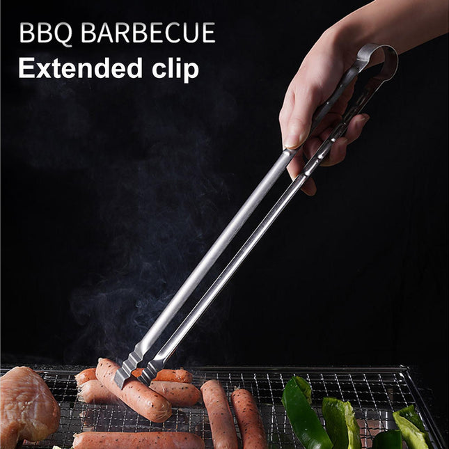 Barbecue Clip Heat Resistant Stainless Steel Food Clip-L.