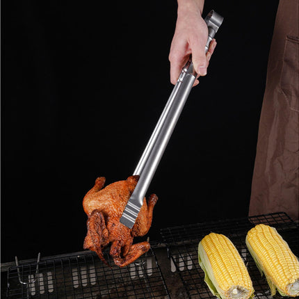 Barbecue Clip Heat Resistant Stainless Steel Food Clip-L.