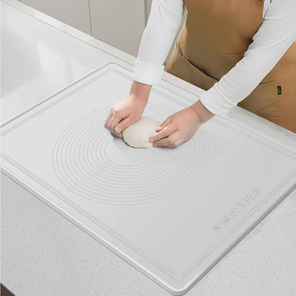 Pastry Mat Non-stick Silica Gel Dough Rolling Mat-White S.