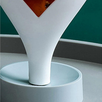 Storage Rack Creative Multifunctional Plastic Funnel Drain Chopstick Cage for Kitchen-White.