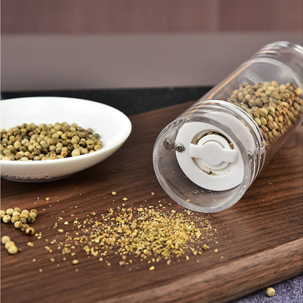 Refillable Pepper Grinder Adjustable Acrylic Minimalist Design Spices Mill Household Supplies-M.
