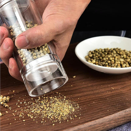 Refillable Pepper Grinder Adjustable Acrylic Minimalist Design Spices Mill Household Supplies-M.