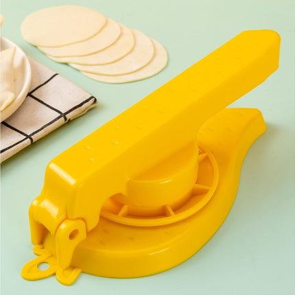 Dumpling Maker Quick Demoulding Reusable Non-slip Pressing Skin-Yellow.