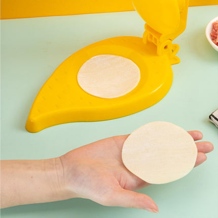 Dumpling Maker Quick Demoulding Reusable Non-slip Pressing Skin-Yellow.