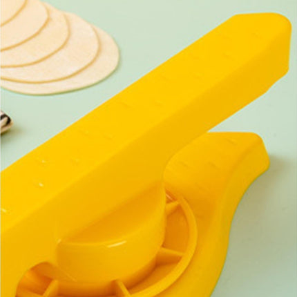 Dumpling Maker Quick Demoulding Reusable Non-slip Pressing Skin-Yellow.