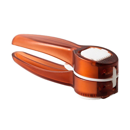 Garlic Press Double Sided Manual Cutter with Handle-Red.