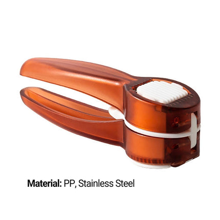 Garlic Press Double Sided Manual Cutter with Handle-Red.