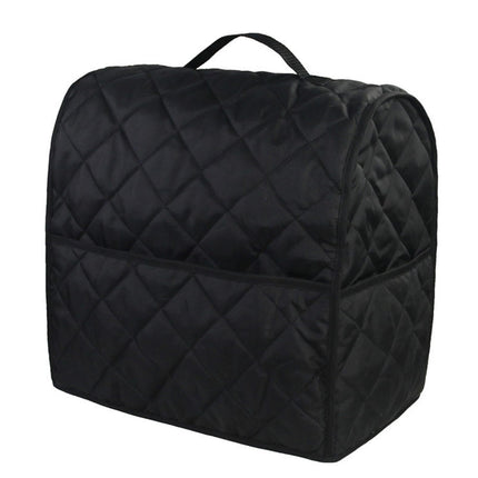 Mixer Cover Soft Touching with Pockets 5 Colors secure to Use Dust Cover for Kitchen-Black.
