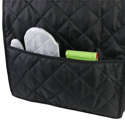 Mixer Cover Soft Touching with Pockets 5 Colors secure to Use Dust Cover for Kitchen-Black.