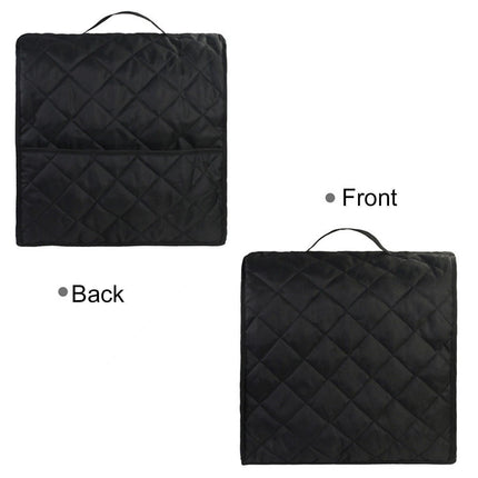 Mixer Cover Soft Touching with Pockets 5 Colors secure to Use Dust Cover for Kitchen-Black.