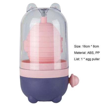 Manual Egg Puller Convenient ABS Simple Operation Mix Yolk Egg Mixer Home Decor -Pink.