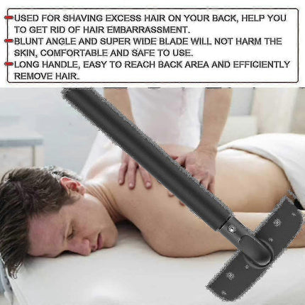 Retractable Back Shaver & Body Hair Trimmer for Men.