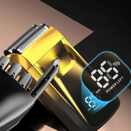 5-in-1 Bald Shaver for Men, LED Display, 3-Speed Electric Beard Razor.