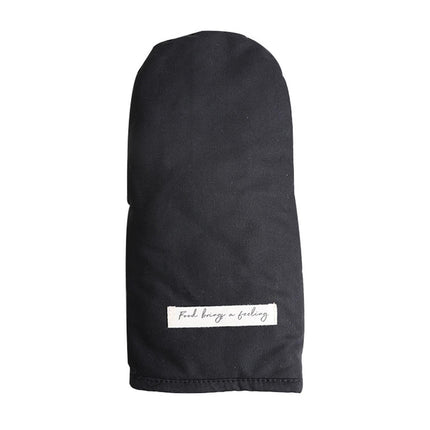 Heat Insulated Glove Cotton Grilling Gloves-Black.