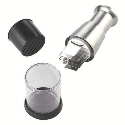 Garlic Crusher Detachable Labor-saving Stainless Steel Sharp Blade Garlic Masher for Home -Black.