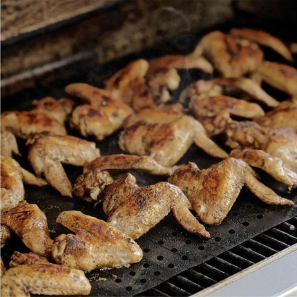 1/3/5Pcs Heat Resistant Non Stick BBQ Grill Mat PTFE Barbecue Pad Picnic Tools-3pcs.