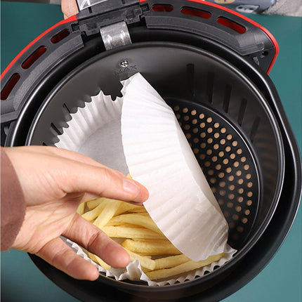 Fryer Liner Oil-proof Baking Pan Liner-White 20cm.
