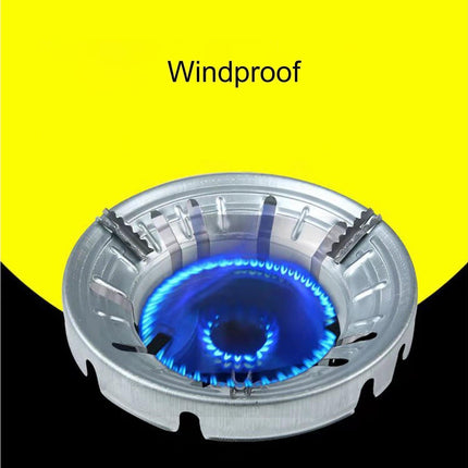 Windproof Energy Saving 8-Hole Gather Fire Ring Gas Stove Cover Cooker Holder.